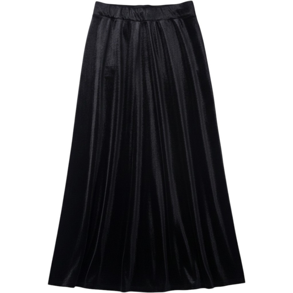 Black Velvet Maxi Skirt M Formal Elegant Whimsigoth Evening Holiday Witchy Goth